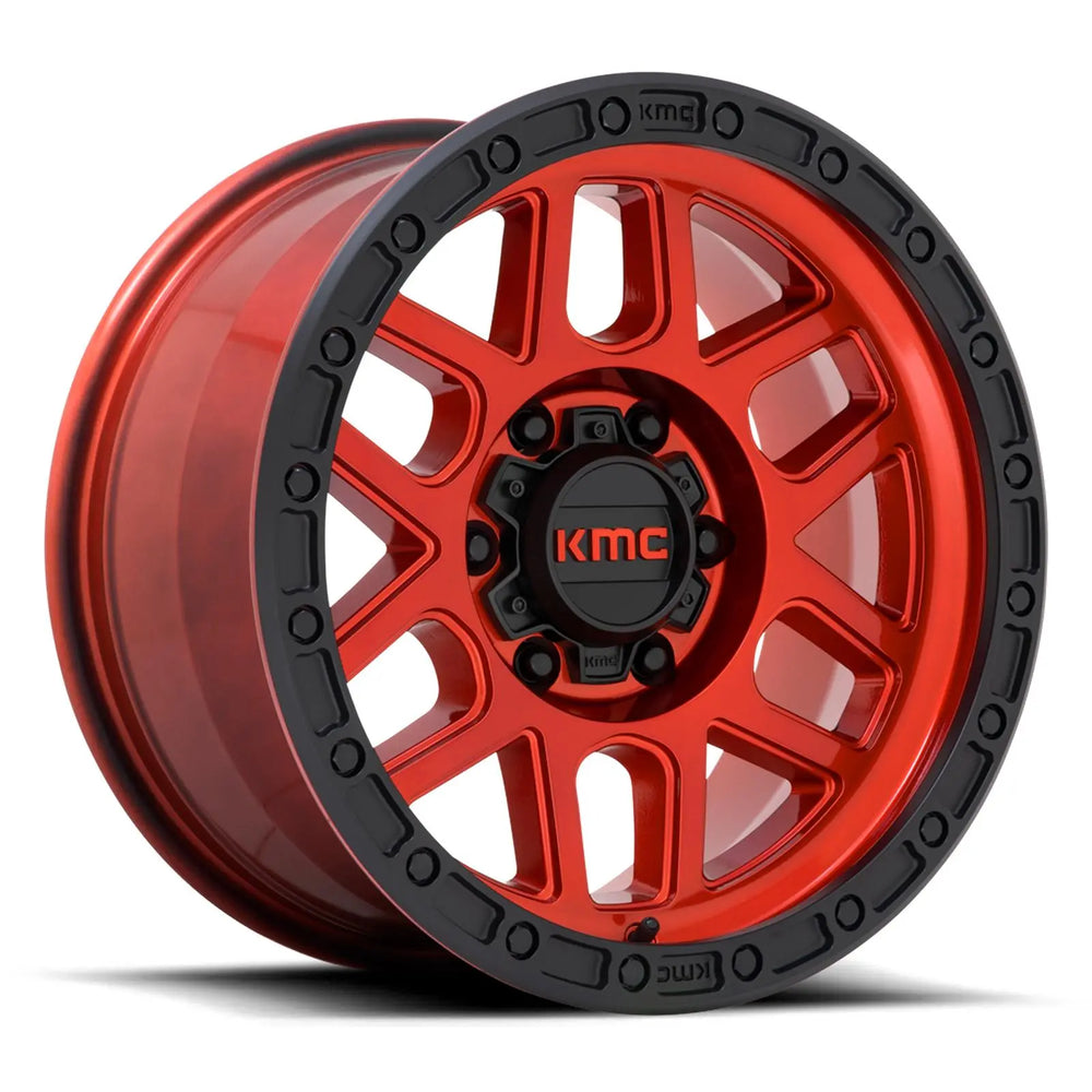 MESA 17x9 6x139.70 CANDY RED W/ BLACK LIP (18 mm)