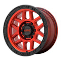 MESA 17x9 6x139.70 CANDY RED W/ BLACK LIP (18 mm)