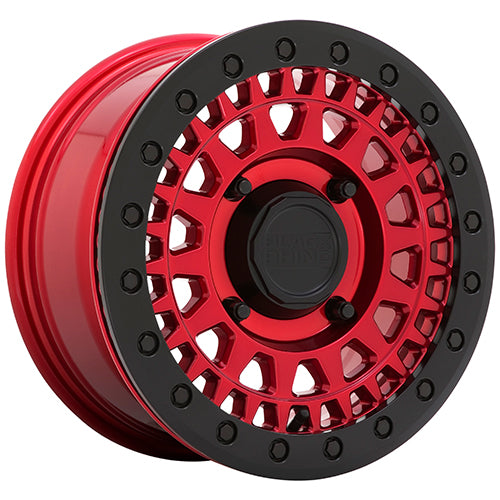 Wheel Pros Black Rhino Hard Alloys - UTV PARKER UTV BL 14X7 4X156 36 132 C-RED 1470PKB364156R32
