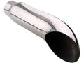 Exhaust Tip Rolled Angle Cut 4 inch ID X 5 Inch OD X 16 Inch Long 304 Stainless Tail Pipe Tips Diamond Eye