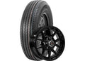 RAMBLER TRAILER ASSY ST235/80R16 LRE ON 16X6 8X6.5 BLACK MACHINED LIP & FACE ALUMINUM WHEEL 3520LCC