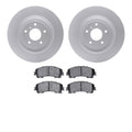 R1 Concepts Brake Rotor- Carbon Coated with Ceramic Pads Fits INFINITI QX50