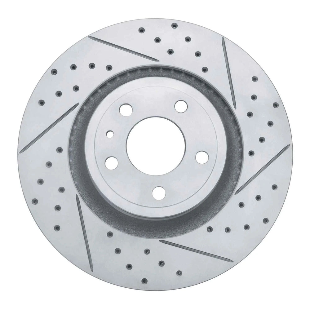 DFC 15-20 Ford Mustang Front Right Drilled & Slotted Geoperformance Rotor