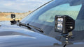 Ditch/Hood Light Bracket Mount Kit Includes (2) 3-inch ZROADZ G2 Series White LED Light Pods - Part # Z369441-KIT2
