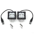 Ditch/Hood Light Bracket Mount Kit Includes (2) 3-inch ZROADZ G2 Series White LED Light Pods - Part # Z369441-KIT2