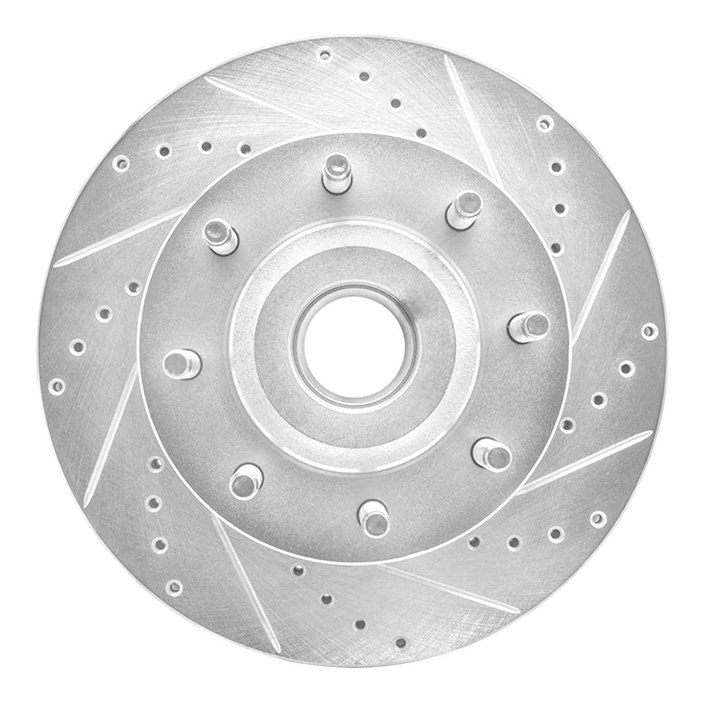 DFC 05-07 Ford F-250 2WD (Super Duty) Front Right Drilled & Slotted Silver Brake Rotor