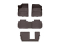WeatherTech Cocoa Front Rear Rear FloorLiner HP Fits -20-24 XT6 4715741-471080-2-4IM