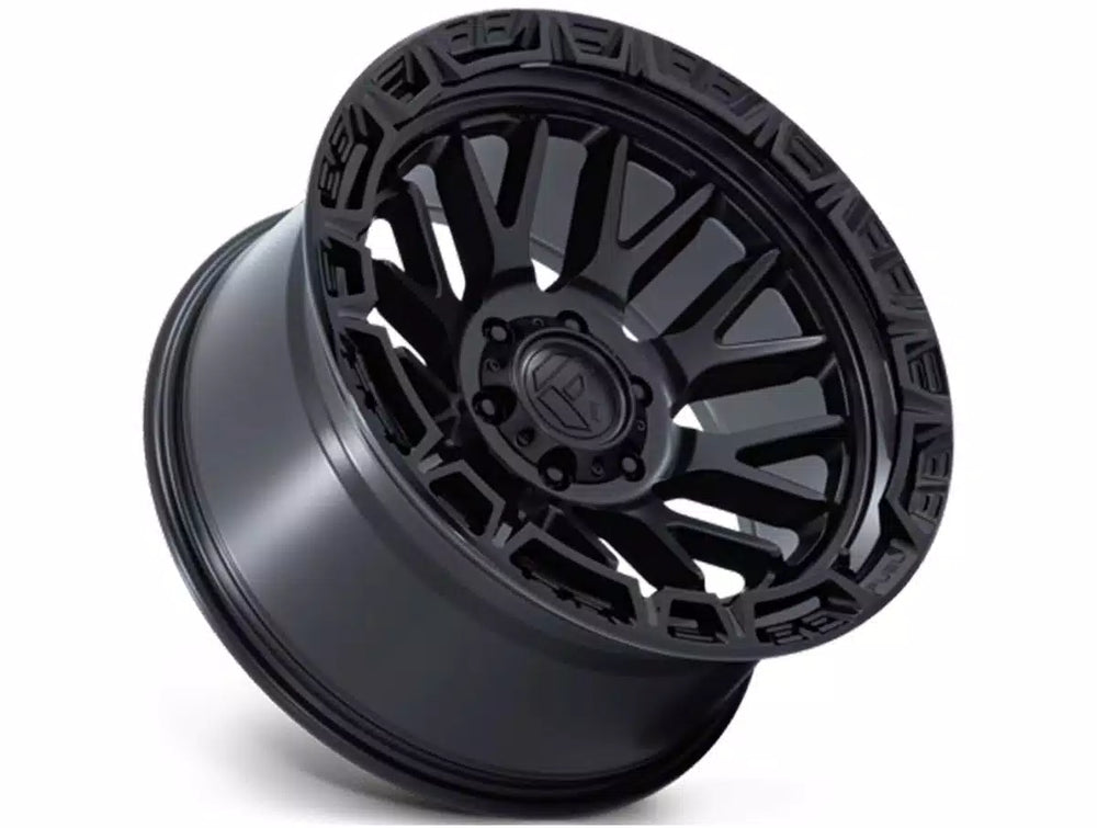 FUEL WHEELS RAIL 17X9 6X5.5 106 -12 M-BLK BLK-LP CAST ALUMINUM MATTE BLACK W GLOSS BLACK LIP FC890MB17906812N
