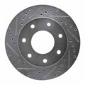 DFC 04-08 Ford F-150 RWD Front Left Drilled & Slotted Silver Brake Rotor