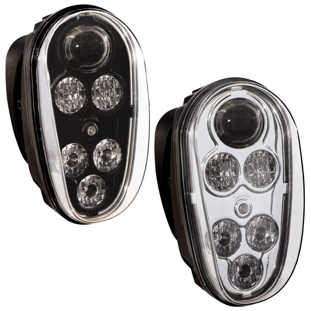 515 MODEL 1248V ECE LED MATERIAL HANDLING HEADLIGHT W/BLACK INNER BEZEL