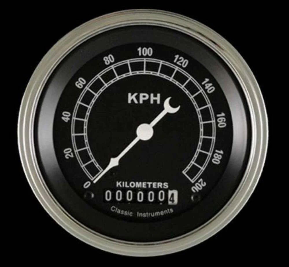 TRADITIONAL 3IN SPEEDO 200 KPH