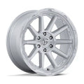 FUEL WHEELS CIRCUIT 17X9 5X5 71 -12 G-SLV-MCH CAST ALUMINUM GLOSS SILVER W MACHINED FACE FC887SD17905012N
