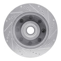 DFC 99-02 Ford F-250 2WD (Super Duty) Front Left Drilled & Slotted Silver Brake Rotor