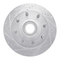 DFC 99-02 Ford F-250 2WD (Super Duty) Front Left Drilled & Slotted Silver Brake Rotor
