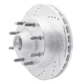 DFC 99-02 Ford F-250 2WD (Super Duty) Front Left Drilled & Slotted Silver Brake Rotor