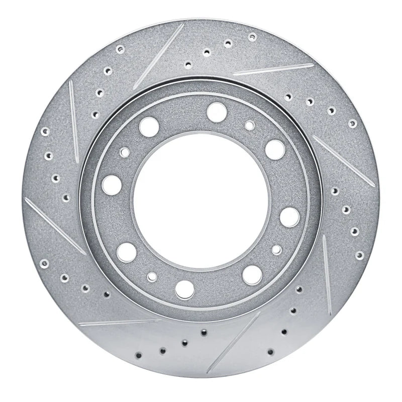 R1 19-25 Ram 4000 (Mexico) Rear Left Drilled & Slotted Silver Brake Rotor