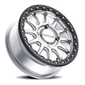 Raceline ALPHA HYPER SILVER W/ BLACK OUTER RING 15X7 4X137 10 - A14SB-5703710