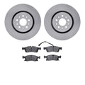 R1 Concepts Brake Rotor- Blank with Ceramic Pads Fits Maserati Levante