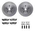 R1 Concepts Brake Rotor- Blank with Optimum Oe Pads Hdw Fits Ford Expedition