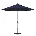 SUN MASTER SERIES 7.5FT ALUM/FIBERGLASS CRANK COLLAR TILT MARKET UMBRELLA IN BEIGE SUNBRELLA