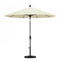 SUN MASTER SERIES 7.5FT ALUM/FIBERGLASS CRANK COLLAR TILT MARKET UMBRELLA IN BEIGE SUNBRELLA