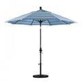 SUN MASTER SERIES 7.5FT ALUM/FIBERGLASS CRANK COLLAR TILT MARKET UMBRELLA IN BEIGE SUNBRELLA