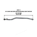 ***Discontinued***~(18 lbs. 41X5X5)~ *USE: SYN8550-11* Ram Adjustable Track Bar 03-13 Dodge Ram 1500/2500/3500 4X4