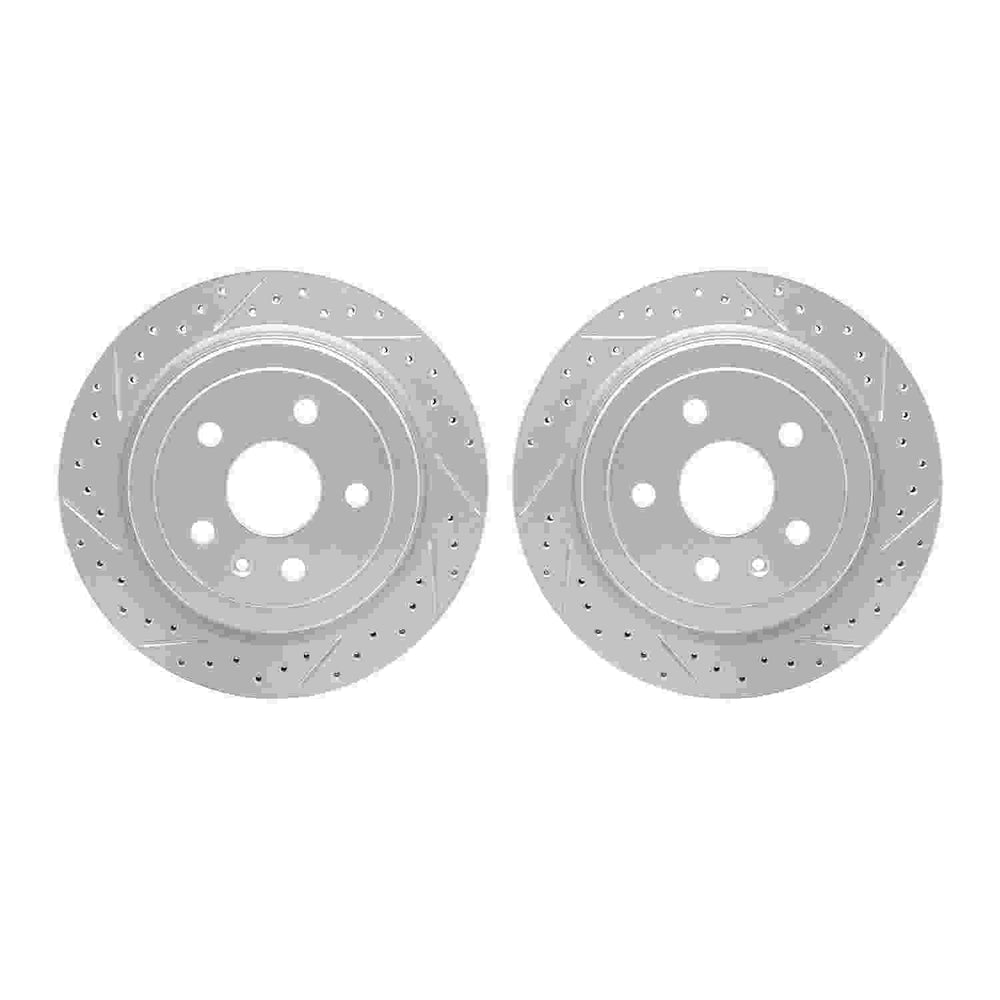 DFC 08-19 Cadillac CTS Rear Drilled & Slotted Geoperformance Rotors