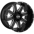 ION 141 18x9 / 8x170 BP / 18mm Offset / 125.2mm Hub Gloss Black Milled Wheel