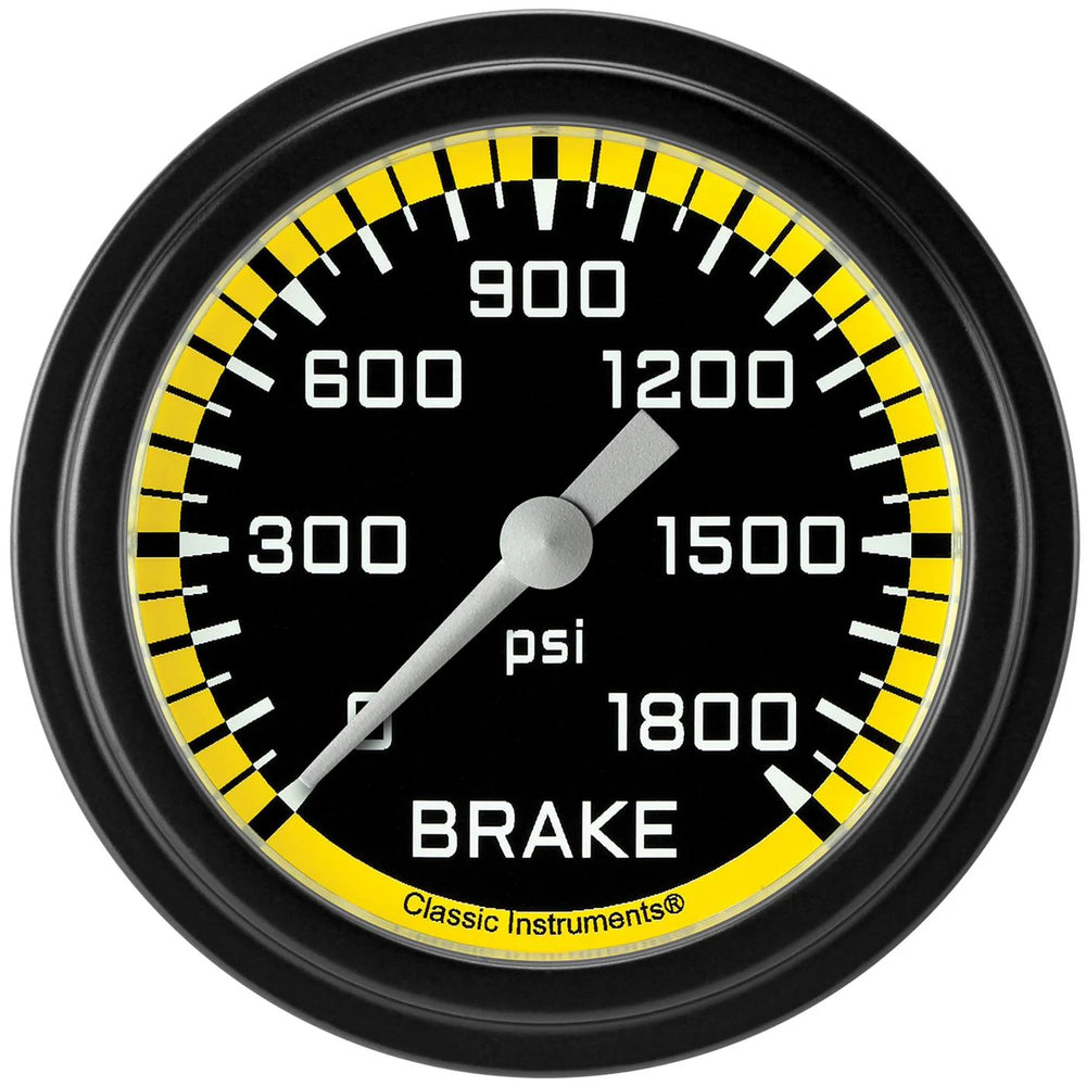 AU CR YEL 2 5/8IN BRK PRSR GAUGE FS
