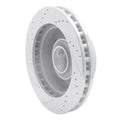 R1 Concepts Brake Rotor Drilled and Slotted Silver Fits Ford Excursion