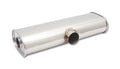 Vibrant Performance - 10632 - Transverse Oval Universal Muffler, 3.00 in. Single I.D. x 2.50 in. Dual I.D.