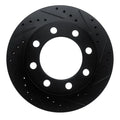 R1 89-93 Dodge D250 Front Drilled & Slotted Silver Brake Rotor Set