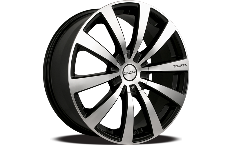 ~(38 lbs. 22X22X10)~ TR3 (3130) BLACK/MACHINED FACE/MACHINED LIP 20X8.5 5-114.3/5-120 20MM 74.1MM