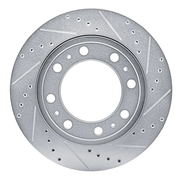 DFC 19-25 Ram 4000 (Mexico) Rear Right Drilled & Slotted Silver Brake Rotor