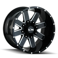 ION TYPE 141 GLOSS BLACK MILLED 18X9 5-127 5-139.7 0MM 87.1MM