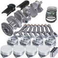Eagle Chevy 350 2Pc 3.480in Crank 6.000in I-Beam Rod -7cc Flat Top 4.000in Pistons Rotating Assembly