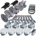 Eagle Chevy 350 1Pc 3.480in Crank 6.000in I-Beam Rod -7cc Flat Top 4.060in Pistons Rotating Assembly