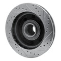 R1 03-05 Ford F-250 2WD (Super Duty) Front Left Drilled & Slotted Silver Brake Rotor