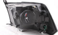9498 MUSTANG HEADLIGHTS 1 PC BLACK CLEAR PROJECTOR W/CCFL HALOS