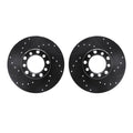 R1 Concepts Brake Rotor- D/S - Black Fits Mercedes-Benz 220