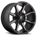 FUEL WHEELS COUPLER 17X9 6X4.5 5.5 MBT 5.00 78.1 01 CAST ALUMINUM MATTE BLACK DOUBLE DARK TINT D55617902750