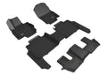 3D MAXpider 20-21 Mercedes GLS-Class Kagu 1st + 2nd + 3rd Row Floormats - Black