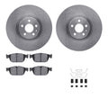 R1 Concepts Brake Rotor- Blank with Optimum Oe Pads Hdw