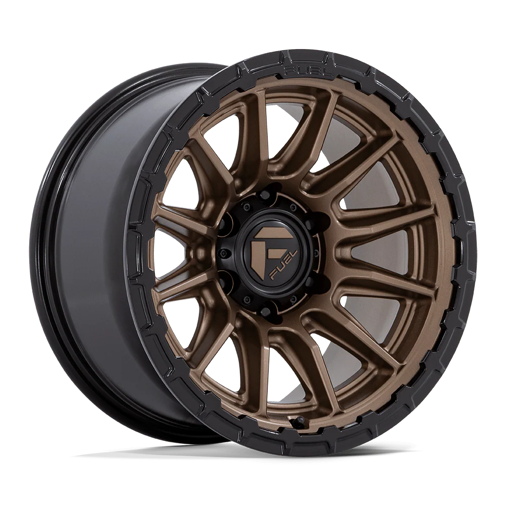 FUEL WHEELS PISTON 17X8.5 5X5 71 25 M-BRNZ GB-LP CAST ALUMINUM MATTE BRONZE W GLOSS BLACK LI FC866ZB17855025