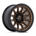FUEL WHEELS PISTON 17X8.5 5X5 71 25 M-BRNZ GB-LP CAST ALUMINUM MATTE BRONZE W GLOSS BLACK LI FC866ZB17855025