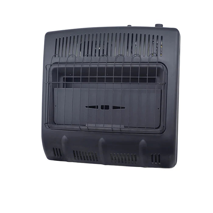 VENT FREE 30000 BTU NATURAL GAS GARAGE HEATER WITH FAN BLACK
