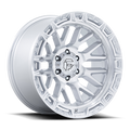 FUEL WHEELS RAIL 17X9 5X5 71 1 G-SLV MCH CAST ALUMINUM GLOSS SILVER W MACHINED FACE FC890SD17905001