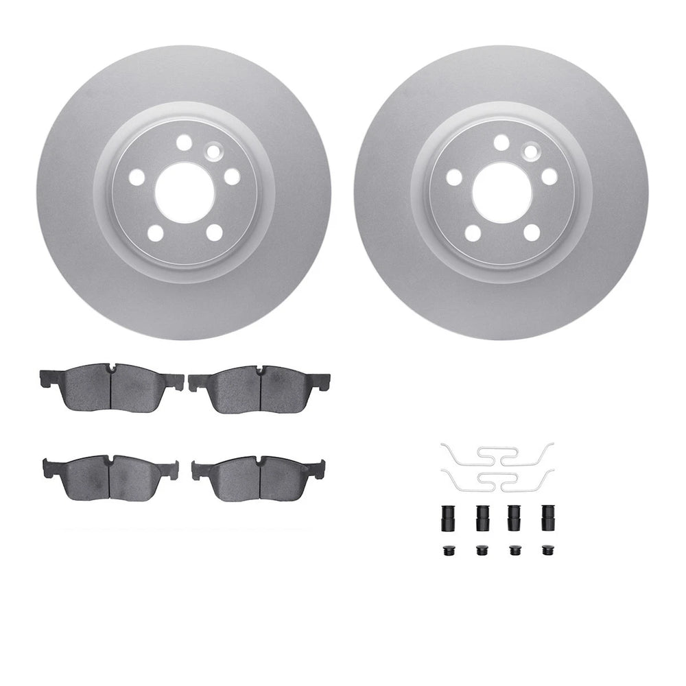 R1 Concepts Brake Rotor- Carbon Coated with Ceramic Pads Hdw Fits Land Rover