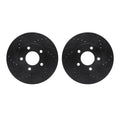R1 Concepts Brake Rotor- D/S - Black Fits Ford Escape
